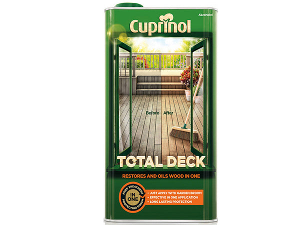 Cuprinol Total Deck Restore & Oil Wood Clear 5 litre – – Now available at MTN Shop UK.