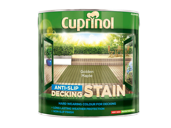 Cuprinol Anti-Slip Decking Stain Golden Maple 2.5 litre – – Now available at MTN Shop UK.