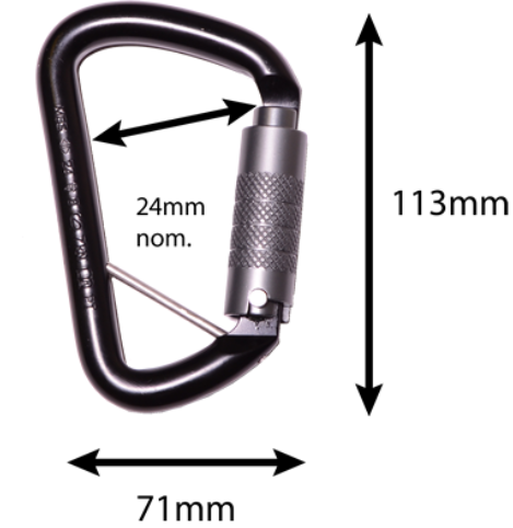 Checkmate Alloy Triple Lock Karabiner