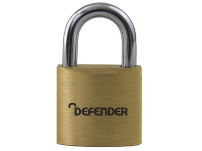 DEFENDER Brass Padlock 60mm – – Now available at MTN Shop UK.