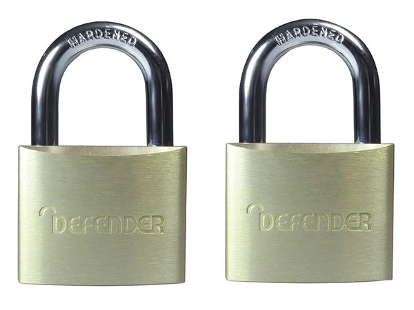 DEFENDER Aluminium Padlock Twin Pack 40mm – – Now available at MTN Shop UK.