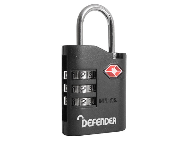 DEFENDER TSA Combination Padlock 35mm – – Now available at MTN Shop UK.