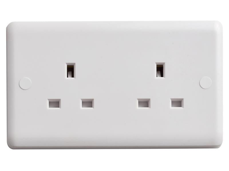 Deta Vimark Unswitched Socket 2-Gang 13A – – Now available at MTN Shop UK. - imagen 2