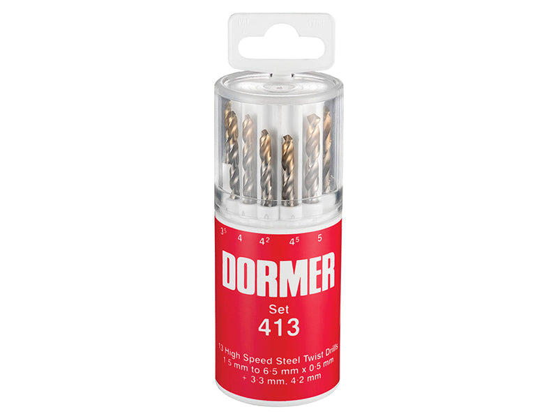 Dormer A094 No.413 HSS TiN Coated Drill Set of 13 1.5- 6.50mm x 0.5mm – – Now available at MTN Shop UK. - imagen 2