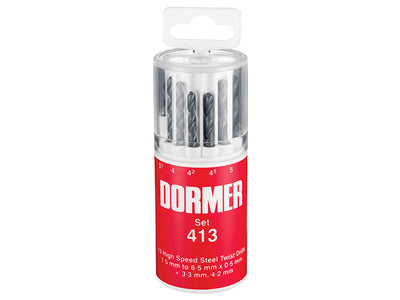Dormer A191 No.413 Metric HSS Drill Set of 13 1.5-6.5 x 0.5mm – – Now available at MTN Shop UK.