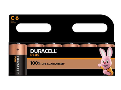 Duracell C Cell Plus Power +100% Batteries (Pack 6) – – Now available at MTN Shop UK.