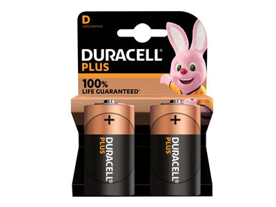 Duracell D Cell Plus Power +100% Batteries (Pack 2) – second image