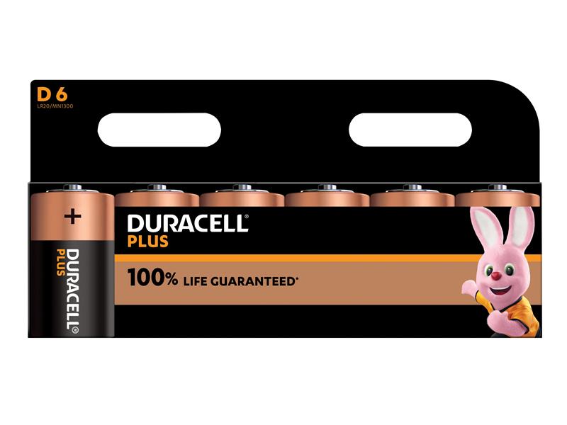 Duracell D Cell Plus Power +100% Batteries (Pack 6) – – Now available at MTN Shop UK.