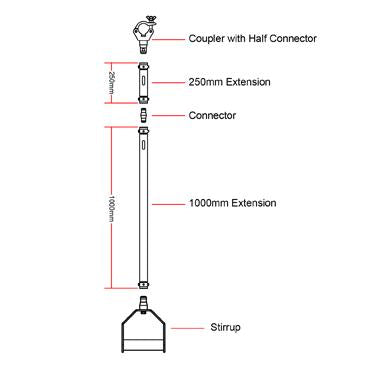 How to use Doughty Modular Drop Arm Stirrup (Aluminum)? - imagen 3