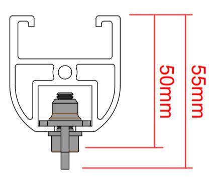 Doughty Rail Slide in End Stop (Steel)- MTN Shop EU