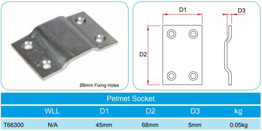 Doughty Scenery Fixing- Pelmet Socket- 68mm x 45mm- MTN Shop EU - imagen 2