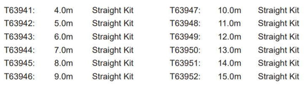 Doughty Stage Curtain Track (Six Track) Kit - Walkalong system. 4m-15m Length. Supplied by MTN Shop EU