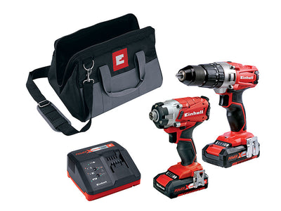Einhell Power X-Change Combi & Impact Driver Twin Pack 18V 2 x 2.0Ah Li-ion – – Now available at MTN Shop UK.