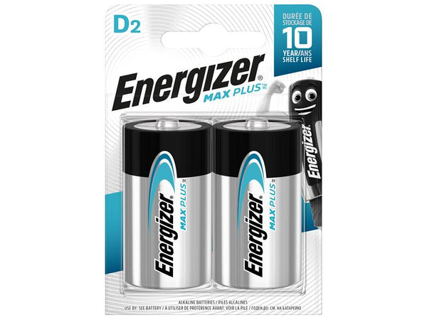Energizer® MAX PLUS™ D Alkaline Batteries (Pack 2) – – Now available at MTN Shop UK.