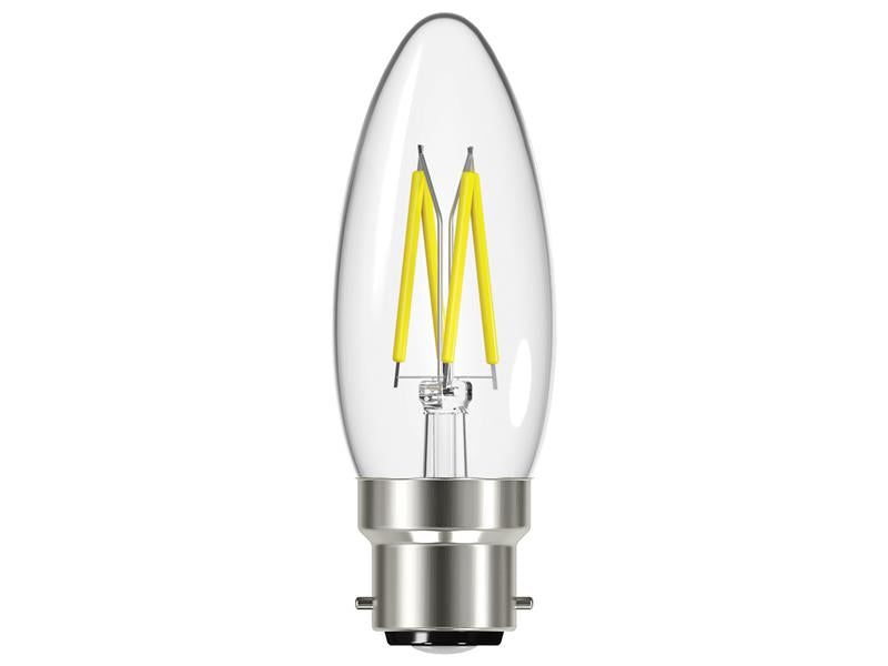 Energizer® LED BC (B22) Candle Filament Non-Dimmable Bulb, Warm White 470 lm 4W – – Now available at MTN Shop UK. - imagen 2