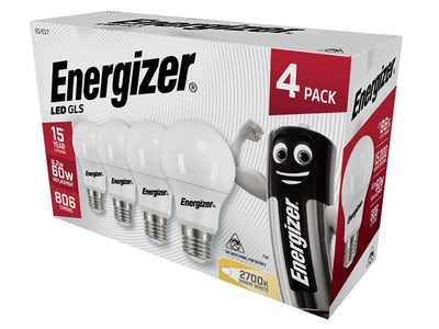 Energizer® LED ES (E27) Opal GLS Non-Dimmable Bulb, Warm White 806 lm 8.2W (Pack 4) – – Now available at MTN Shop UK.