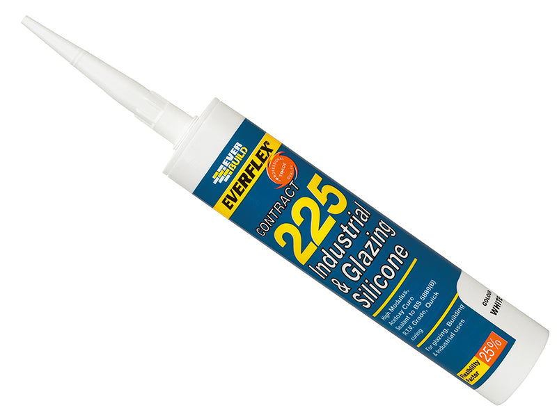 Everbuild Everflex® 225 Industrial & Glazing Silicone Brushed Steel 295ml – – Now available at MTN Shop UK. - imagen 2