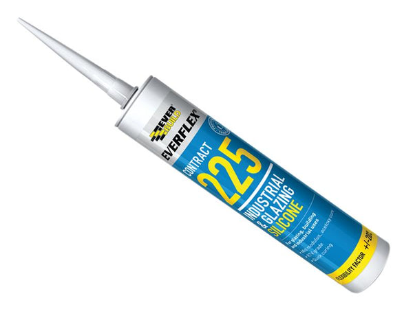 Everbuild Everflex® 225 Industrial & Glazing Silicone Translucent 295ml – – Now available at MTN Shop UK.