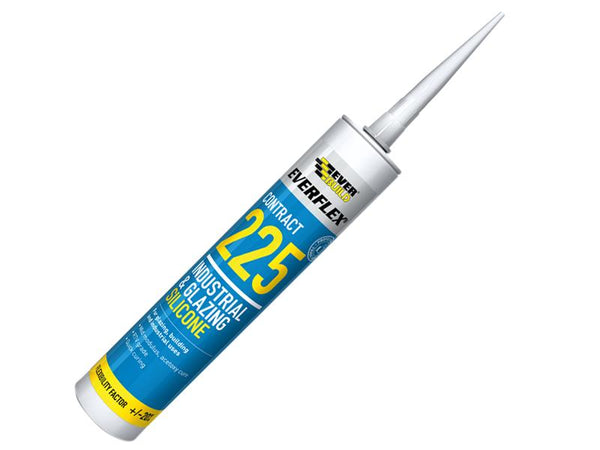 Everbuild Everflex® 225 Industrial & Glazing Silicone White 295ml – – Now available at MTN Shop UK.
