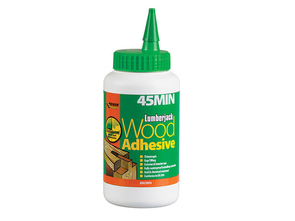 Everbuild Lumberjack® 45 Min PU Wood Adhesive Liquid 750g – – Now available at MTN Shop UK.