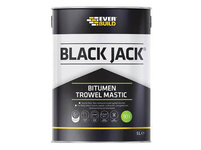 Everbuild Black Jack® 903 Bitumen Trowel Mastic 5 litre – – Now available at MTN Shop UK.
