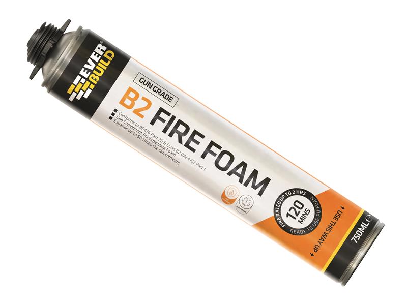 Everbuild Fire Foam B2 Gun Grade Aerosol 750ml – – Now available at MTN Shop UK. - imagen 2
