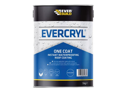 Everbuild EVERCRYL® One Coat Clear 5kg – – Now available at MTN Shop UK.