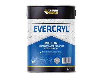 Everbuild EVERCRYL® One Coat Grey 5kg – – Now available at MTN Shop UK.