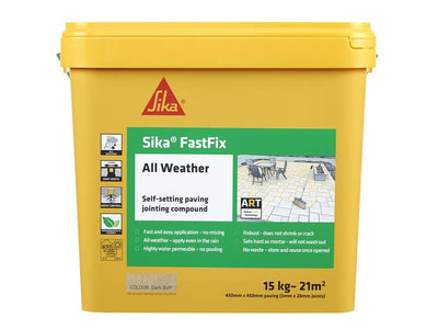 Everbuild Sika® FastFix All Weather Dark Buff 15kg – – Now available at MTN Shop UK.