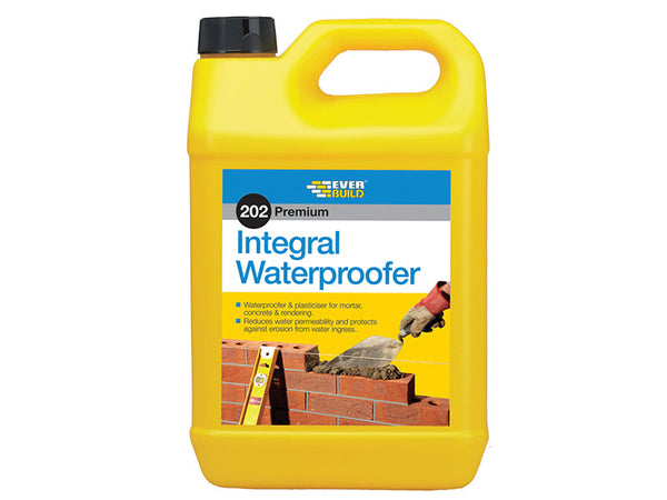 Everbuild 202 Integral Liquid Waterproofer 5 litre – – Now available at MTN Shop UK.
