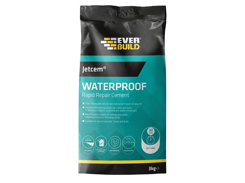 Everbuild Jetcem Waterproofing Rapid Set Cement (Single 3kg Pack) – – Now available at MTN Shop UK. - imagen 2
