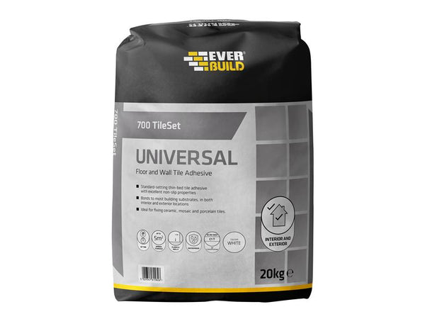 Everbuild 700 TileSet Universal Grey 20kg – – Now available at MTN Shop UK.