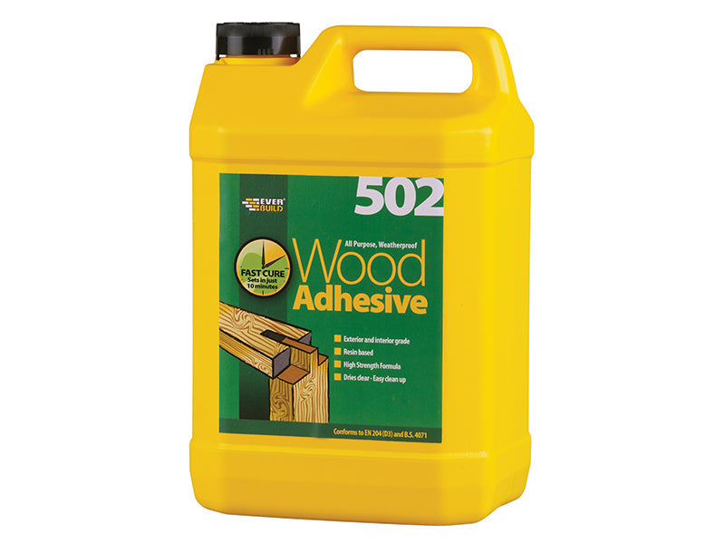 Everbuild 502 All Purpose Weatherproof Wood Adhesive 5 litre – – Now available at MTN Shop UK. - imagen 2