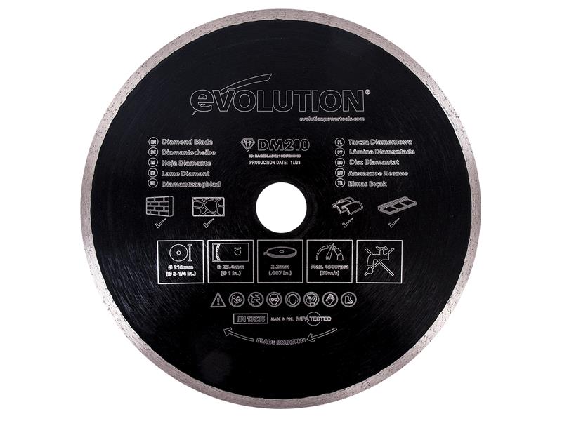 Evolution Diamond Blade, Continuous Rim 210 x 25.4mm – – Now available at MTN Shop UK. - imagen 2