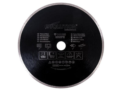 Evolution RAGE® Diamond Blade, Continuous Rim 255 x 25.4mm – – Now available at MTN Shop UK.