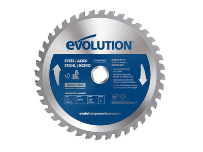 Evolution Mild Steel Cutting Mitre Saw Blade 185 x 20mm x 40T – – Now available at MTN Shop UK.