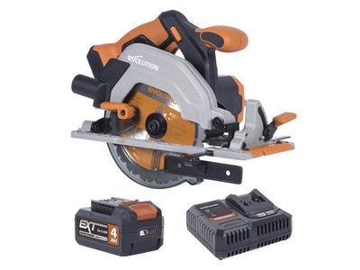 Evolution R165CCS-Li EXT Circular Saw 18V 1 x 4.0Ah Li-ion – – Now available at MTN Shop UK.