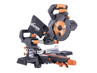 Evolution R185SMS+ 185mm Multi-Material Sliding Mitre Saw 1200W 240V – – Now available at MTN Shop UK.