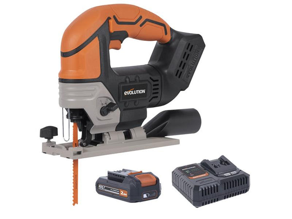 Evolution R90JGS-Li EXT Jigsaw 18V 1 x 2.0Ah Li-ion – – Now available at MTN Shop UK.