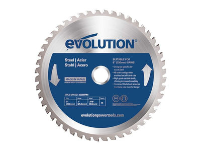 Evolution Mild Steel Cutting Circular Saw Blade 230 x 25.4mm x 48T – – Now available at MTN Shop UK.
