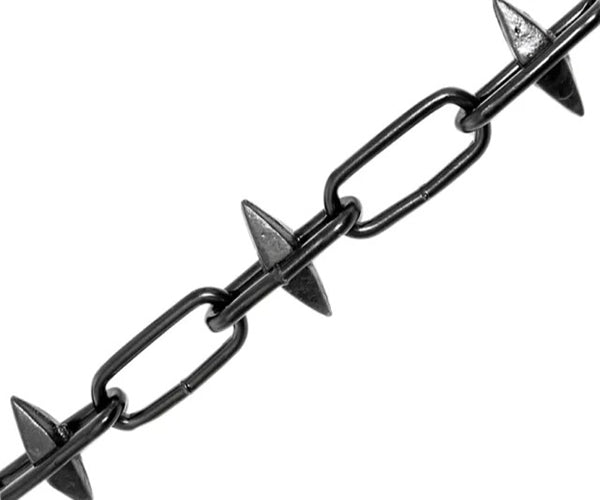 Spike Chain Black Japanned