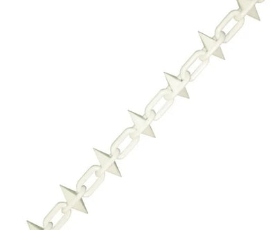 Plastic Chain White Spiked