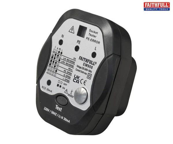 Socket Polarity Tester with RCD Test Function - imagen 3