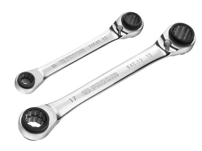 Facom Quatro Ratcheting Spanner Set, 2 Piece – – Now available at MTN Shop UK.