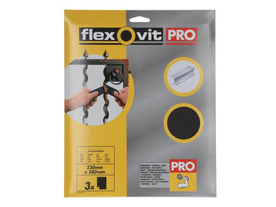 Flexovit Emery Cloth Sanding Sheets 230 x 280mm Fine 120G (3) – – Now available at MTN Shop UK.