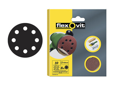 Flexovit Hook & Loop Sanding Disc 115mm Fine 120G (Pack 6) – – Now available at MTN Shop UK.