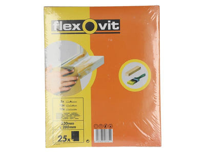Flexovit Glasspaper Sanding Sheets 230 x 280mm Assorted (25) – – Now available at MTN Shop UK.