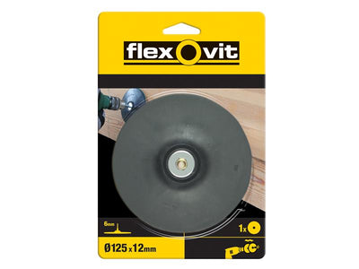 Flexovit Backing Pad For Drill Mount 125mm – – Now available at MTN Shop UK.