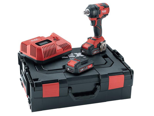 Flex Power Tools IW 1/2 18.0-EC/2.5 Brushless Impact Wrench 18V 2 x 2.5Ah Li-ion – – Now available at MTN Shop UK.
