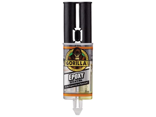 Gorilla Glue Gorilla 5 Min 2-Part Epoxy Syringe 25ml – – Now available at MTN Shop UK.
